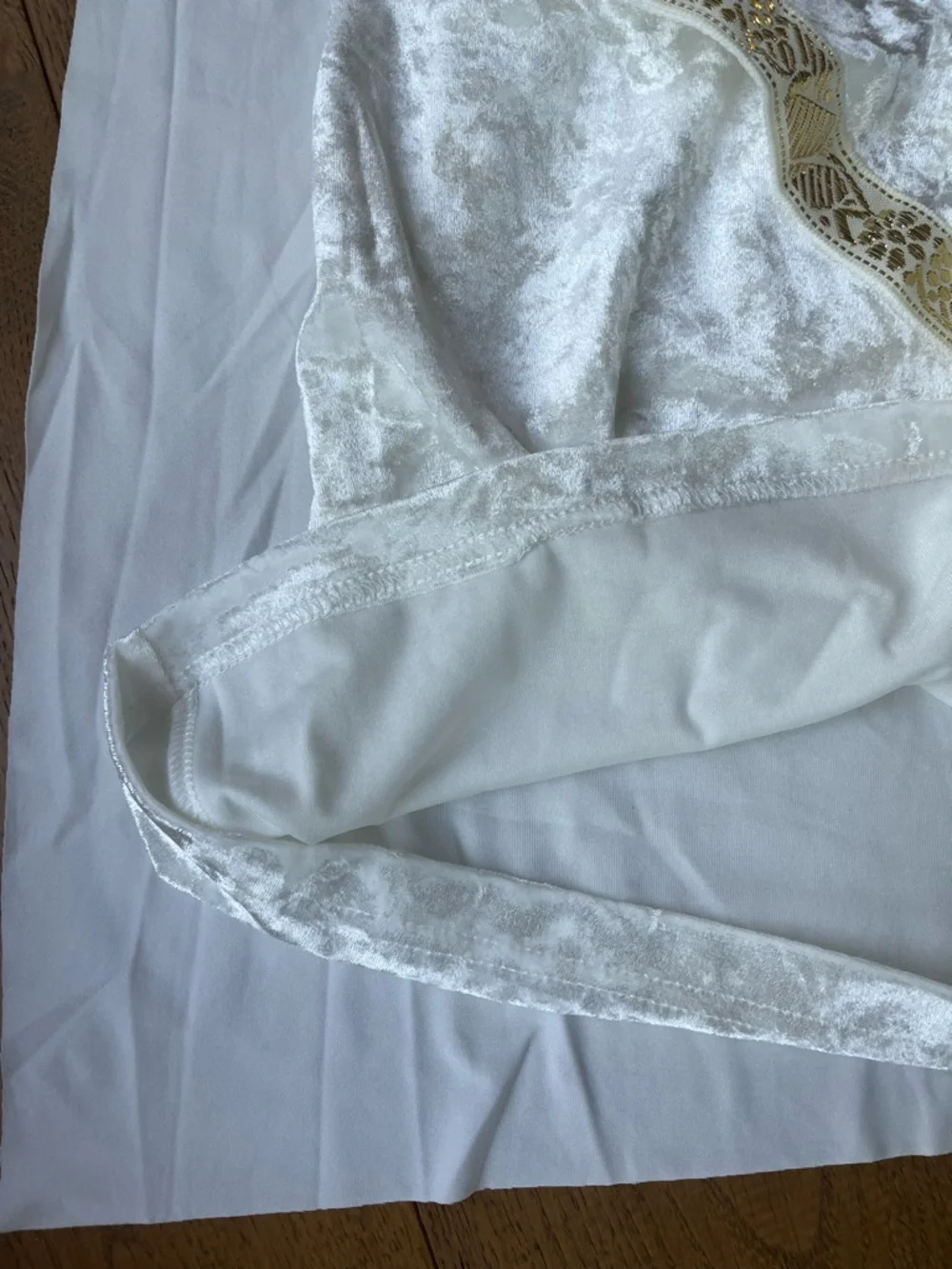 Greek costume Girls Medium White Velvet and Gold Goddess Costume Dress with Cape